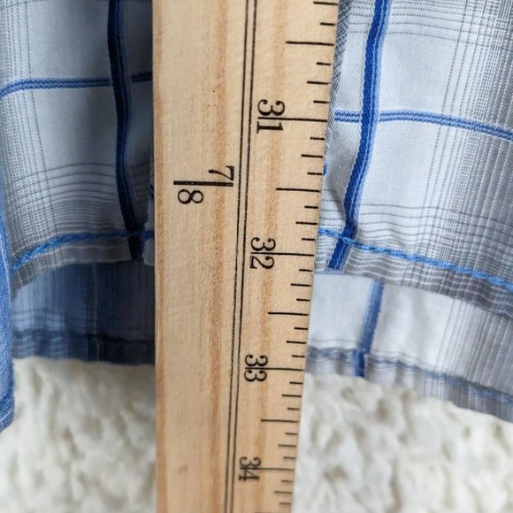 Coastal* Men's Short Sleeve Snap Button Down Curved Hem Pocket Shirt~ Size XXL - Picture 9 of 11